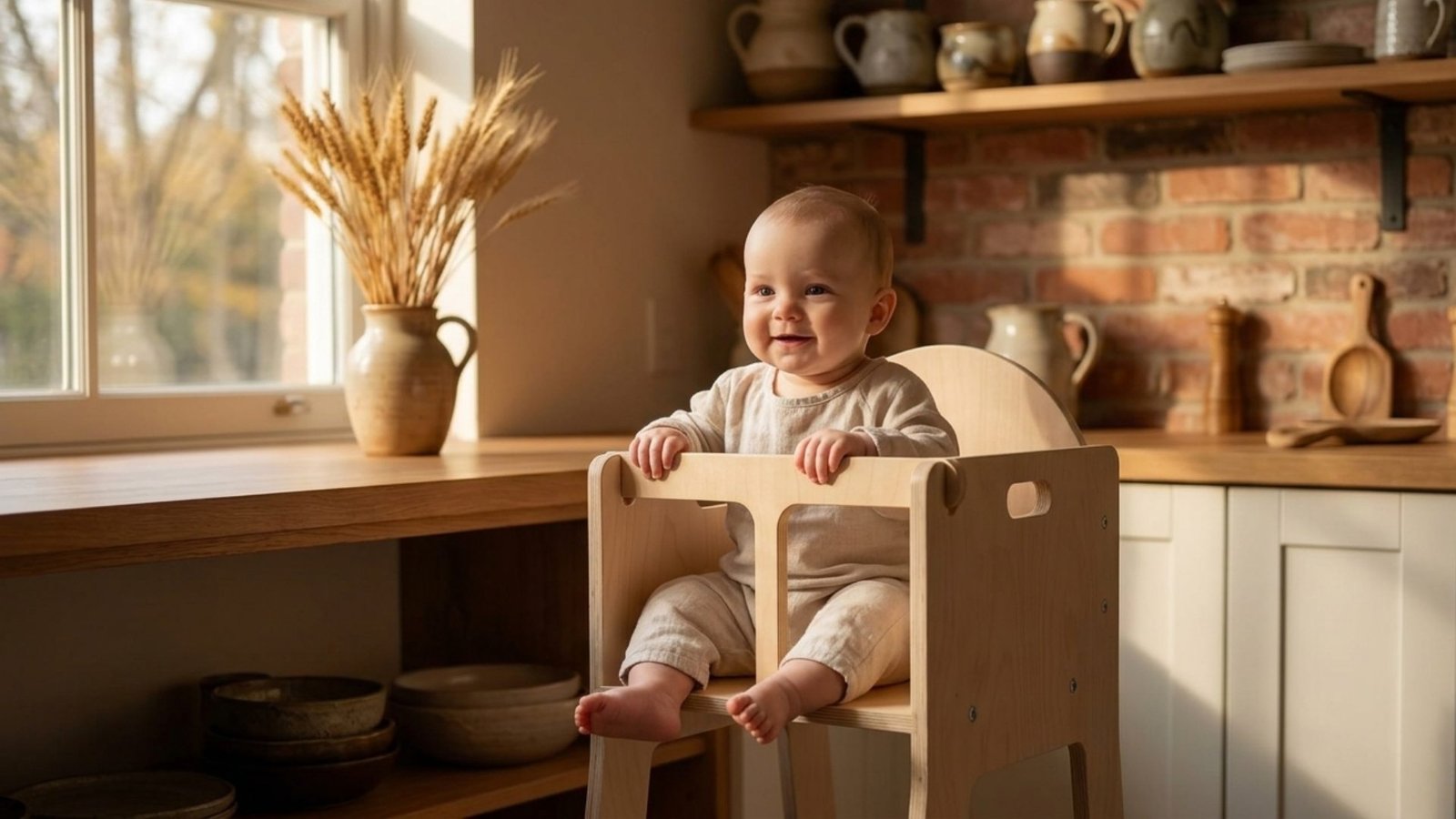 Güvenilir, Kaliteli Mama Sandalyesi, Mokko Montessori Mama Sandalyesi